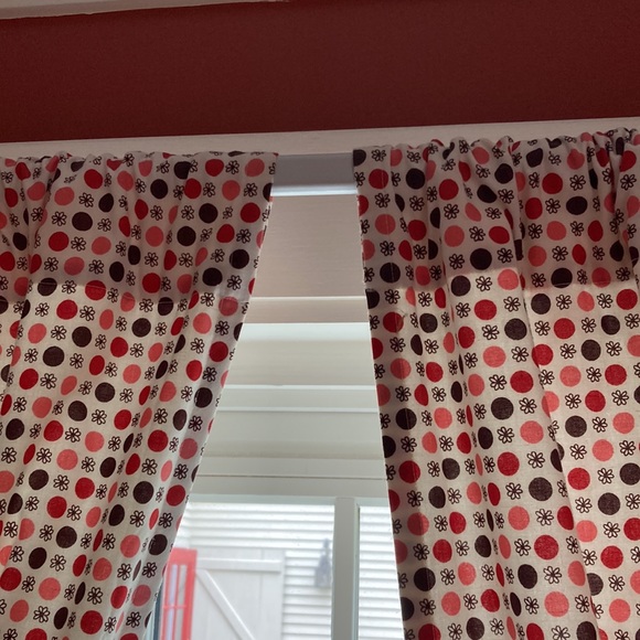 LAND OF NOD *4 Panels* 50"x63" Polka Dot Spotty Curtains Lined - Picture 5 of 11